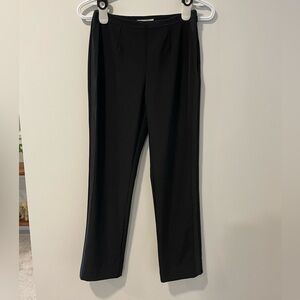Aritzia Babaton Helio Black Satin Striped Tuxedo Pants EUC